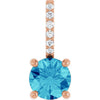 Natural Blue Zircon | Round | 5mm
