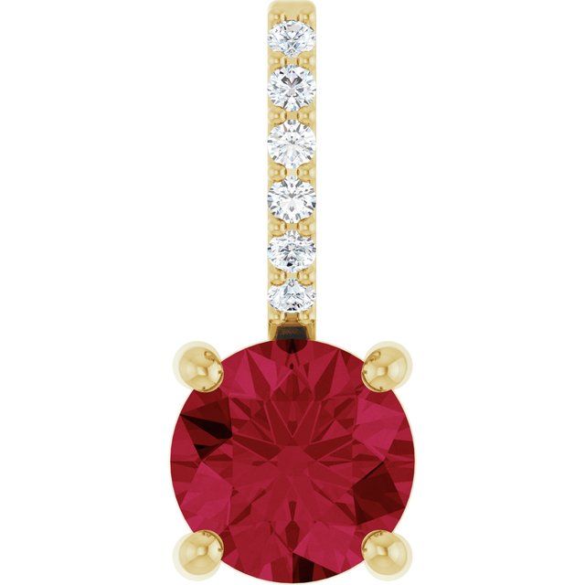 Lab-Grown Ruby | Round | 5mm | Natural Ruby | Round | 5mm