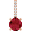 Natural Ruby | Round | 5mm | Lab-Grown Ruby | Round | 5mm