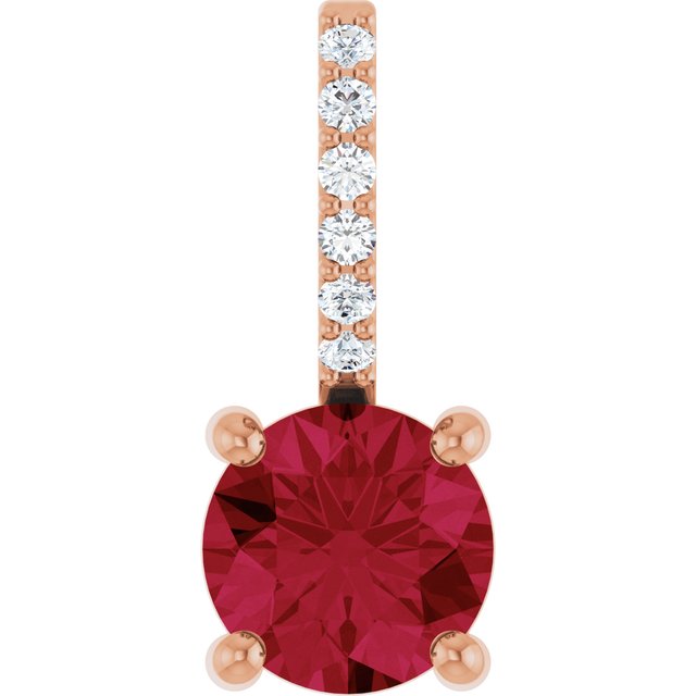 Natural Ruby | Round | 5mm | Lab-Grown Ruby | Round | 5mm