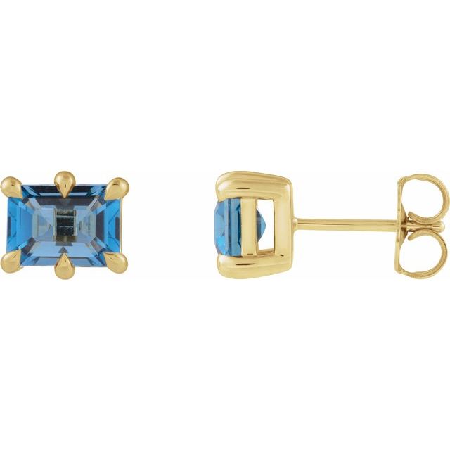 Natural London Blue Topaz | Emerald | 6 x 4mm | Natural London Blue Topaz | Emerald | 7 x 5mm | Natural London Blue Topaz | Emerald | 8 x 6mm | Natural London Blue Topaz | Emerald | 5 x 3mm