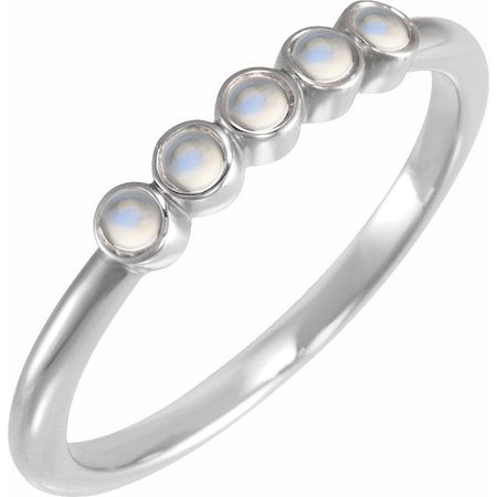 Natural Rainbow Moonstone | Round | 2mm