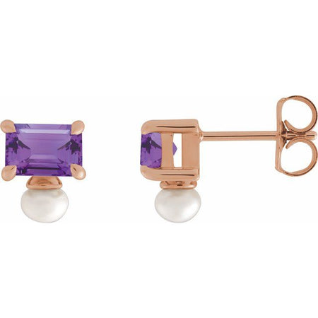 Natural Amethyst | Emerald | 6 x 4mm