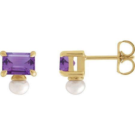 Natural Amethyst | Emerald | 6 x 4mm
