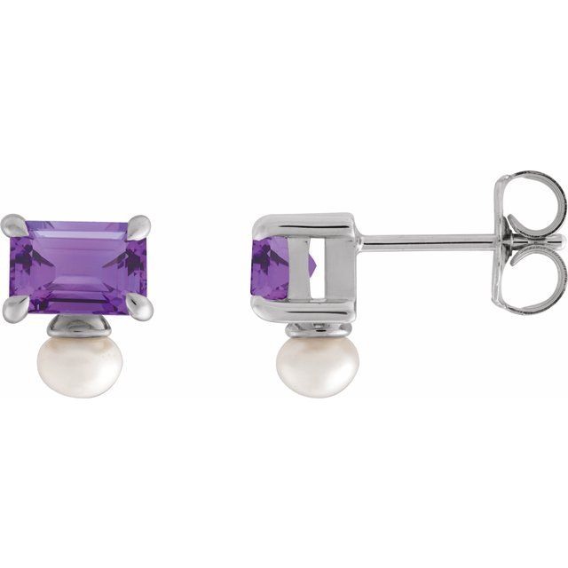 Natural Amethyst | Emerald | 6 x 4mm