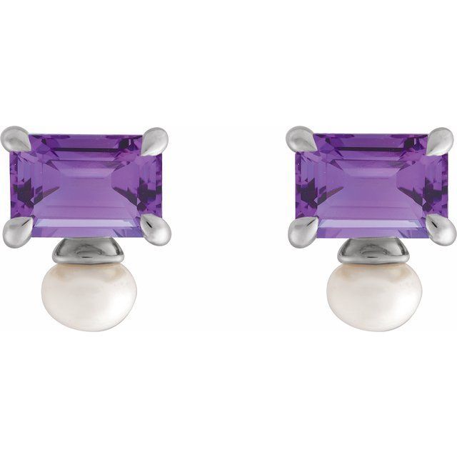 Natural Amethyst | Emerald | 6 x 4mm