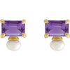 Natural Amethyst | Emerald | 6 x 4mm