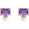 Natural Amethyst | Emerald | 6 x 4mm