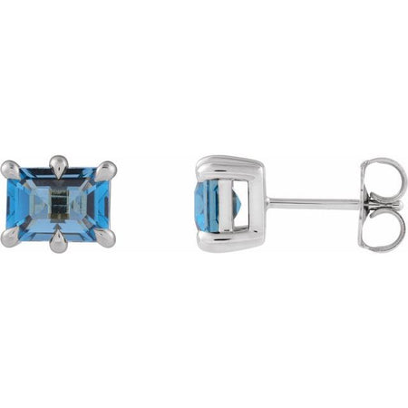 Natural London Blue Topaz | Emerald | 6 x 4mm | Natural London Blue Topaz | Emerald | 7 x 5mm | Natural London Blue Topaz | Emerald | 8 x 6mm | Natural London Blue Topaz | Emerald | 5 x 3mm
