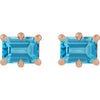Natural Swiss Blue Topaz | Emerald | 6 x 4mm | Natural Swiss Blue Topaz | Emerald | 7 x 5mm | Natural Swiss Blue Topaz | Emerald | 8 x 6mm | Natural Swiss Blue Topaz | Emerald | 5 x 3mm