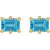 Natural Swiss Blue Topaz | Emerald | 6 x 4mm | Natural Swiss Blue Topaz | Emerald | 7 x 5mm | Natural Swiss Blue Topaz | Emerald | 8 x 6mm | Natural Swiss Blue Topaz | Emerald | 5 x 3mm
