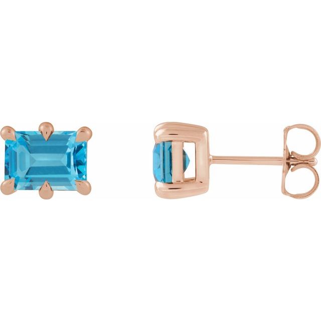 Natural Swiss Blue Topaz | Emerald | 6 x 4mm | Natural Swiss Blue Topaz | Emerald | 7 x 5mm | Natural Swiss Blue Topaz | Emerald | 8 x 6mm | Natural Swiss Blue Topaz | Emerald | 5 x 3mm