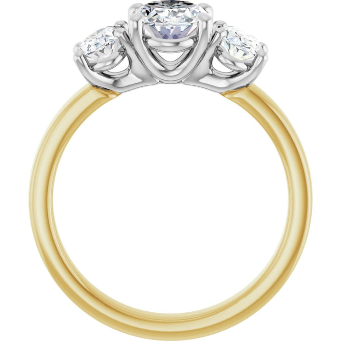 14K Yellow/White | Oval