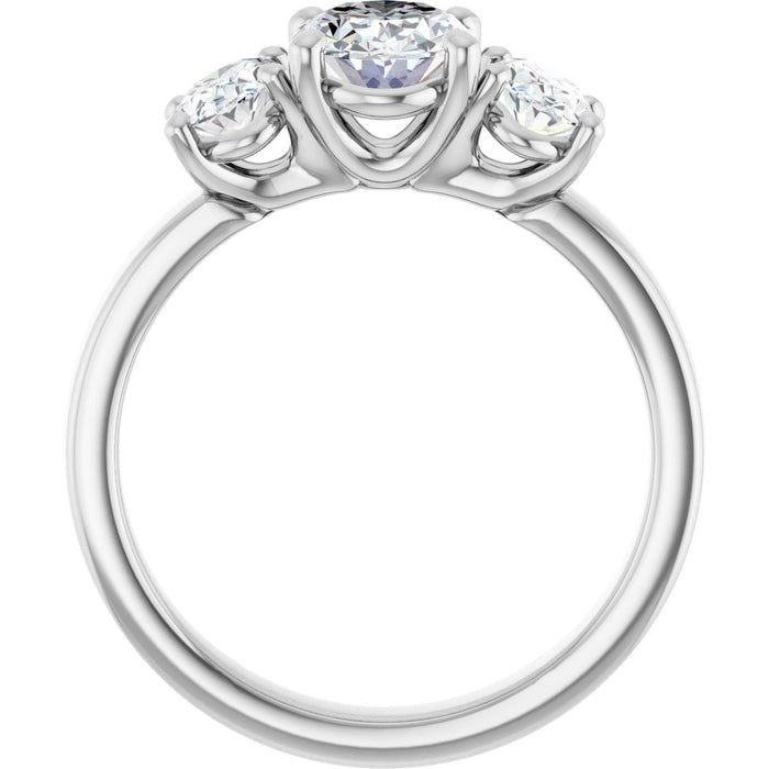 14K White | Oval