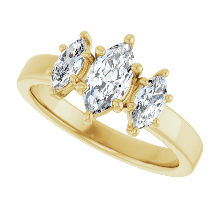 14K Yellow | Marquise