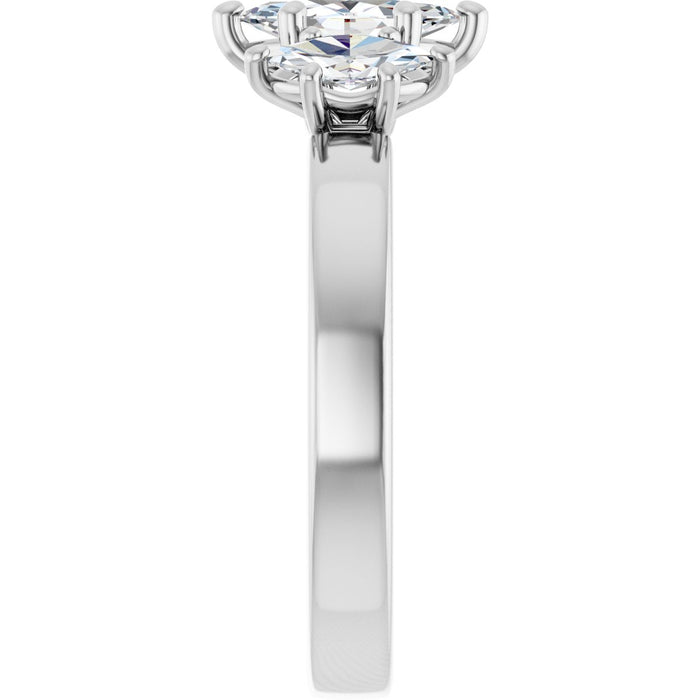 14K White | Marquise