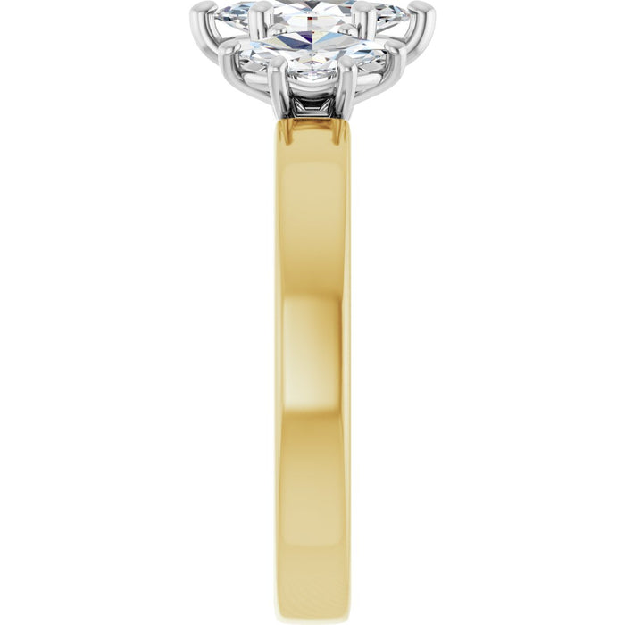 14K Yellow/White | Marquise