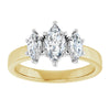14K Yellow/White | Marquise