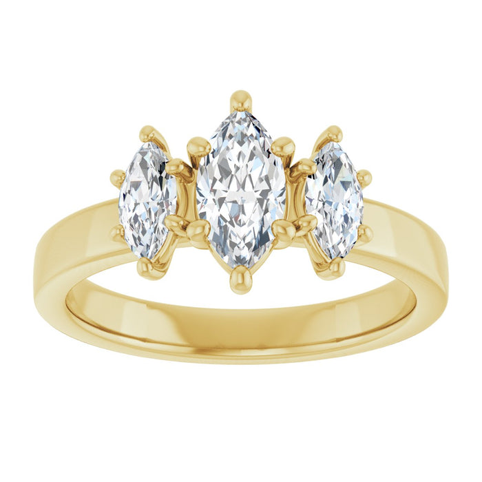 14K Yellow | Marquise
