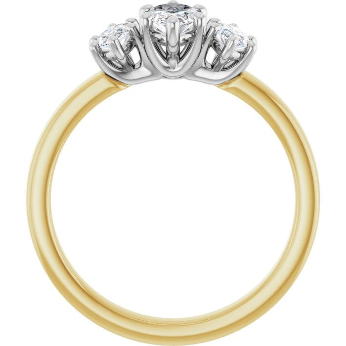 14K Yellow/White | Marquise