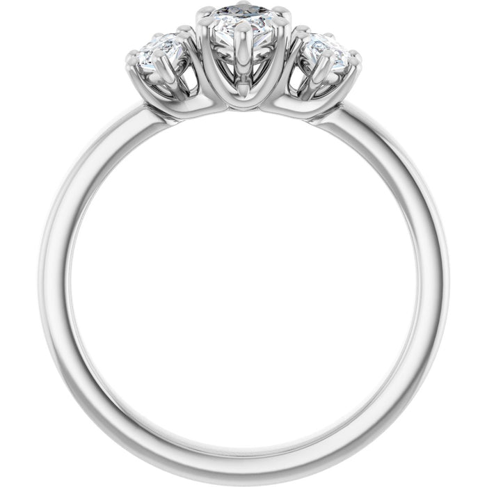 14K White | Marquise