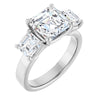 14K White | Asscher