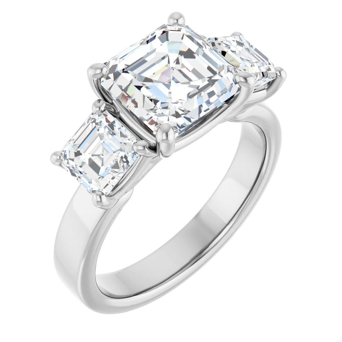 14K White | Asscher