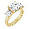 14K Yellow | Asscher