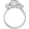 14K White | Cushion