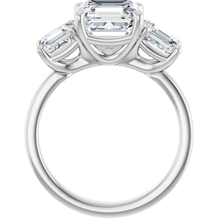 14K White | Asscher