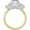 14K Yellow/White | Asscher