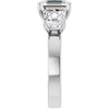 14K White | Asscher
