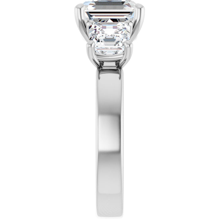 14K White | Asscher