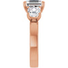 14K Rose | Asscher