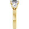 14K Yellow | Asscher
