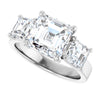 14K White | Asscher
