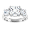 14K White | Cushion