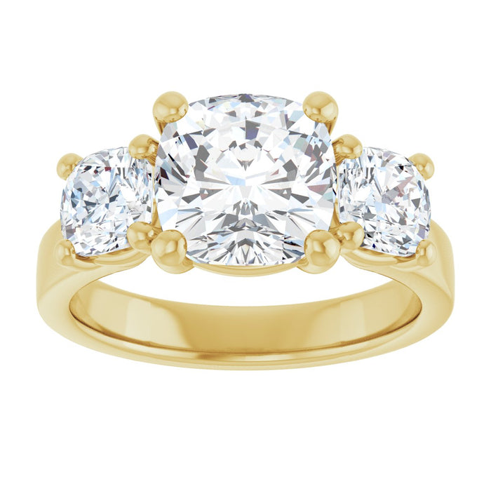 14K Yellow | Cushion
