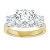14K Yellow/White | Cushion