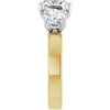 14K Yellow/White | Cushion