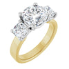 14K Yellow/White | Cushion
