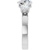 14K White | Round