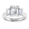 14K White | Emerald