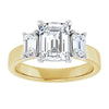 14K Yellow/White | Emerald