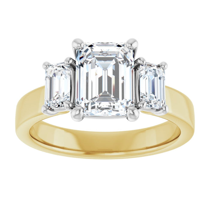 14K Yellow/White | Emerald