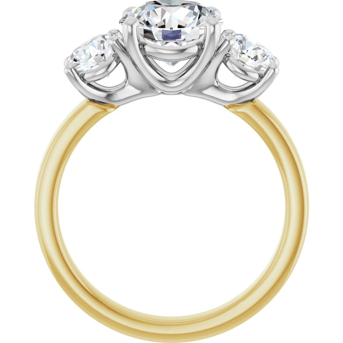 14K Yellow/White | Round