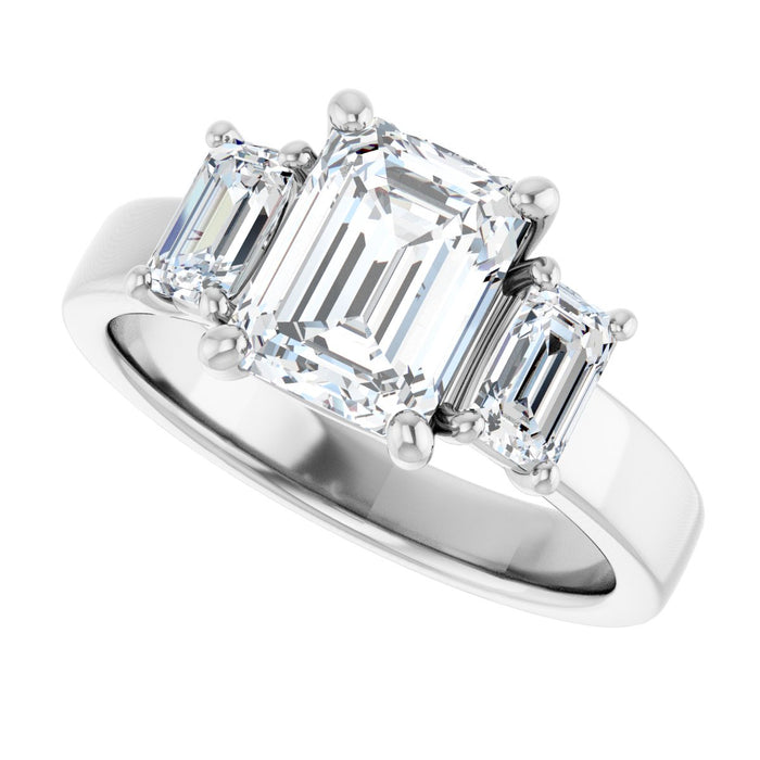 14K White | Emerald