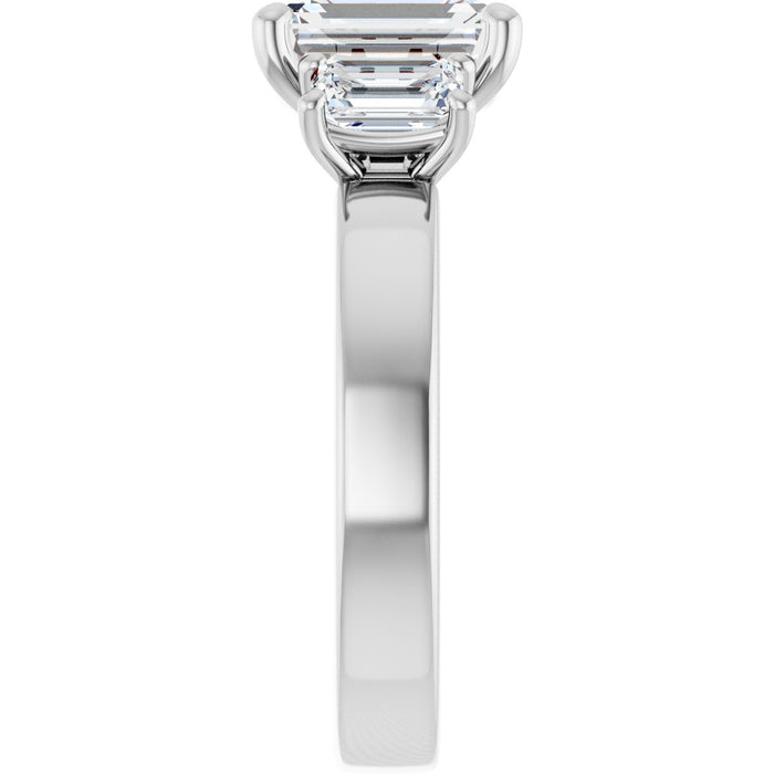 14K White | Emerald