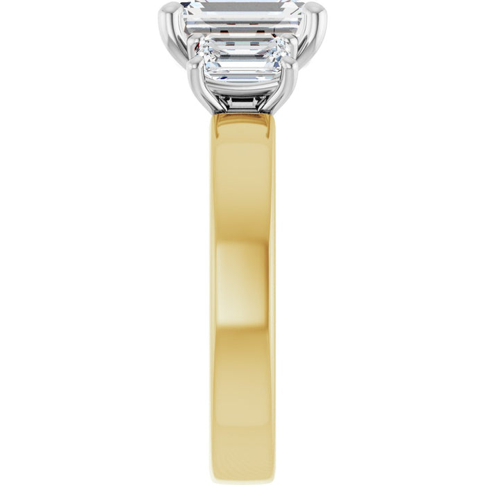 14K Yellow/White | Emerald
