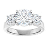 14K White | Round